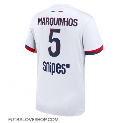 Dres Paris Saint-Germain Marquinhos #5 Preč 2025-26 Krátky Rukáv Dres Paris Saint-Germain Marquinhos #5 Preč 2025-26 Krátky Rukáv